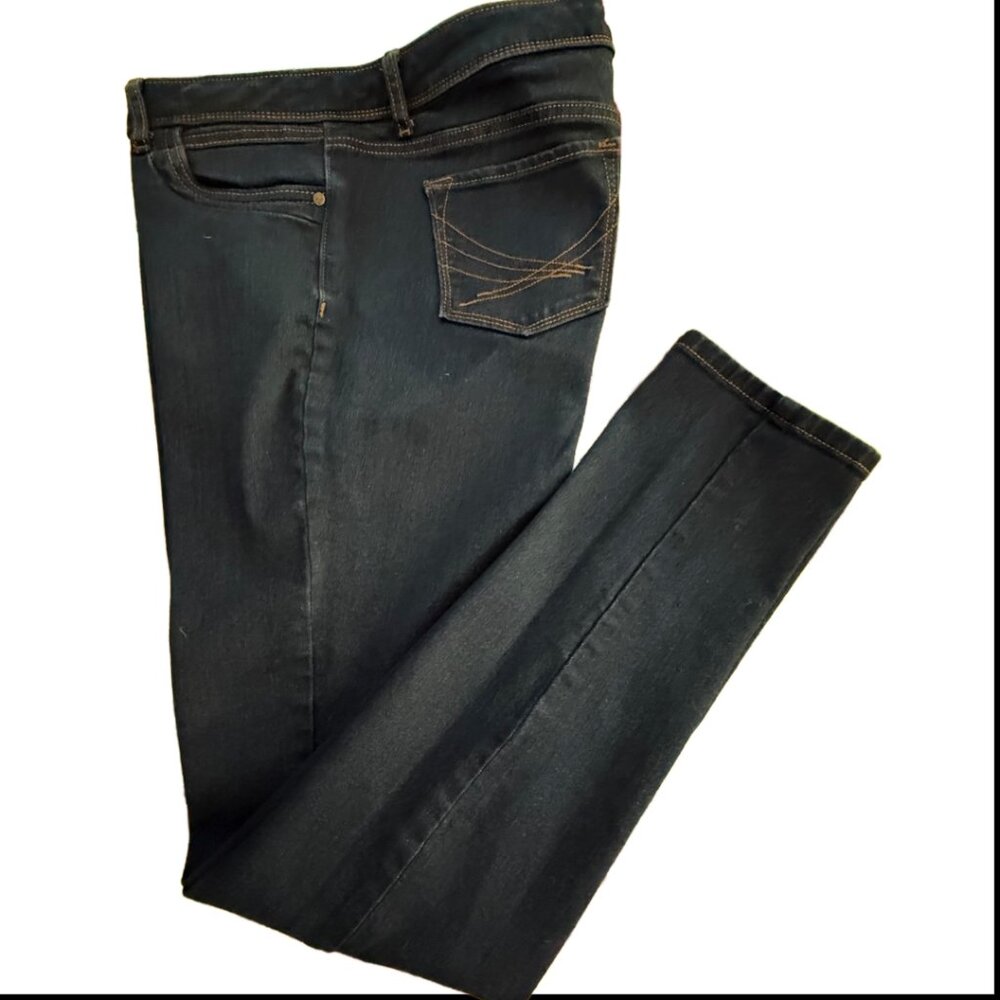 Vera Wang Skinny Jeans Twilight/Dark Blue/Indigo Size 12 - Picture 5 of 9